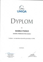 Dyplom Uniqa